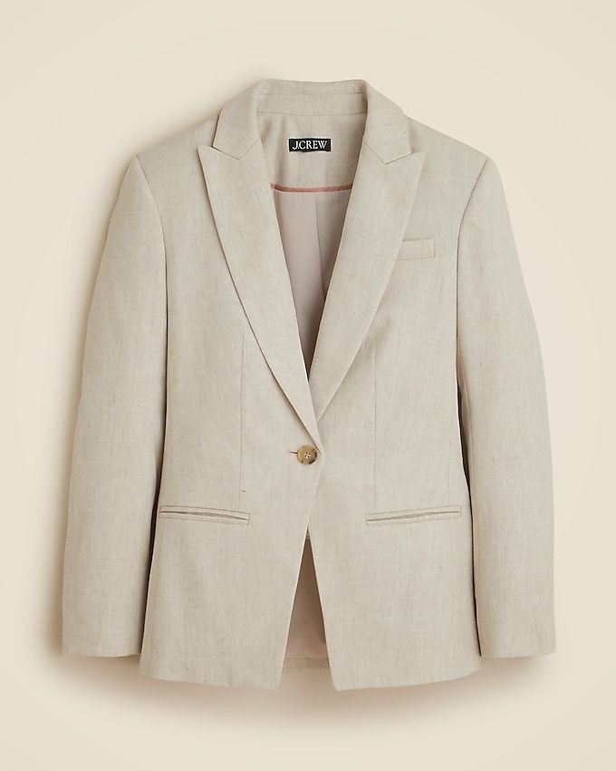 Alexandra Blazer in Stretch Linen Blend