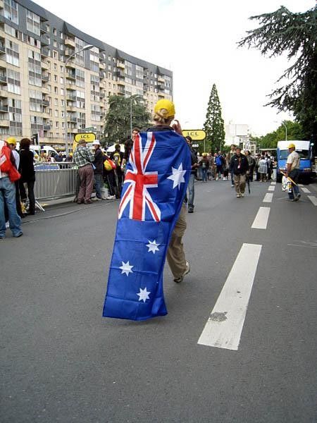 The Aussie are out to support Evans, McEwen and the other seven.