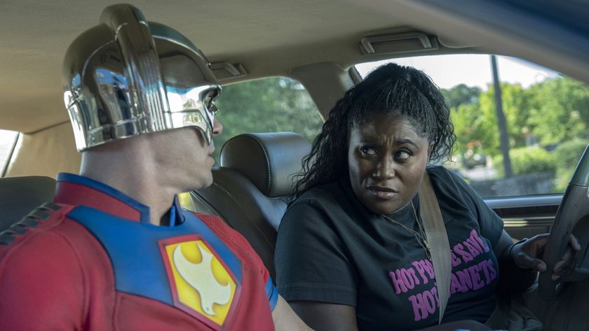 (L-R) John Cena and Danielle Brooks in &quot;Peacemaker&quot; season 2, episode 1.