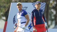 Charley Hull and Nelly Korda at the Solheim Cup 