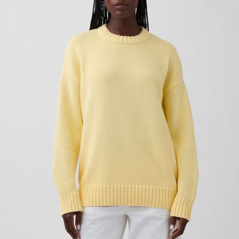 GAP, Yellow Cotton Oversized Jumper