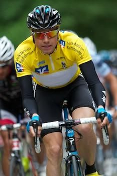 Edvald Boasson Hagen ride in the bunch in stage three.
