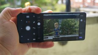 The Sony Xperia 1 IV and its camera app.