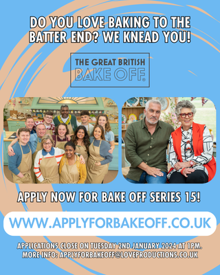 Great British Bake Off how to apply