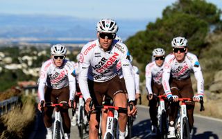 AG2R Citroen Team French Lilian Calmejane rides during a training day in Denia on January 21 2021 Photo by JOSE JORDAN STR AFP Photo by JOSE JORDANSTRAFP via Getty Images