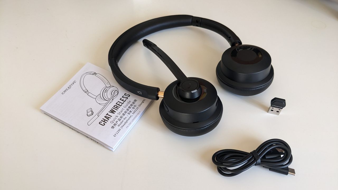 The Creative Chat Wireless headset during our review