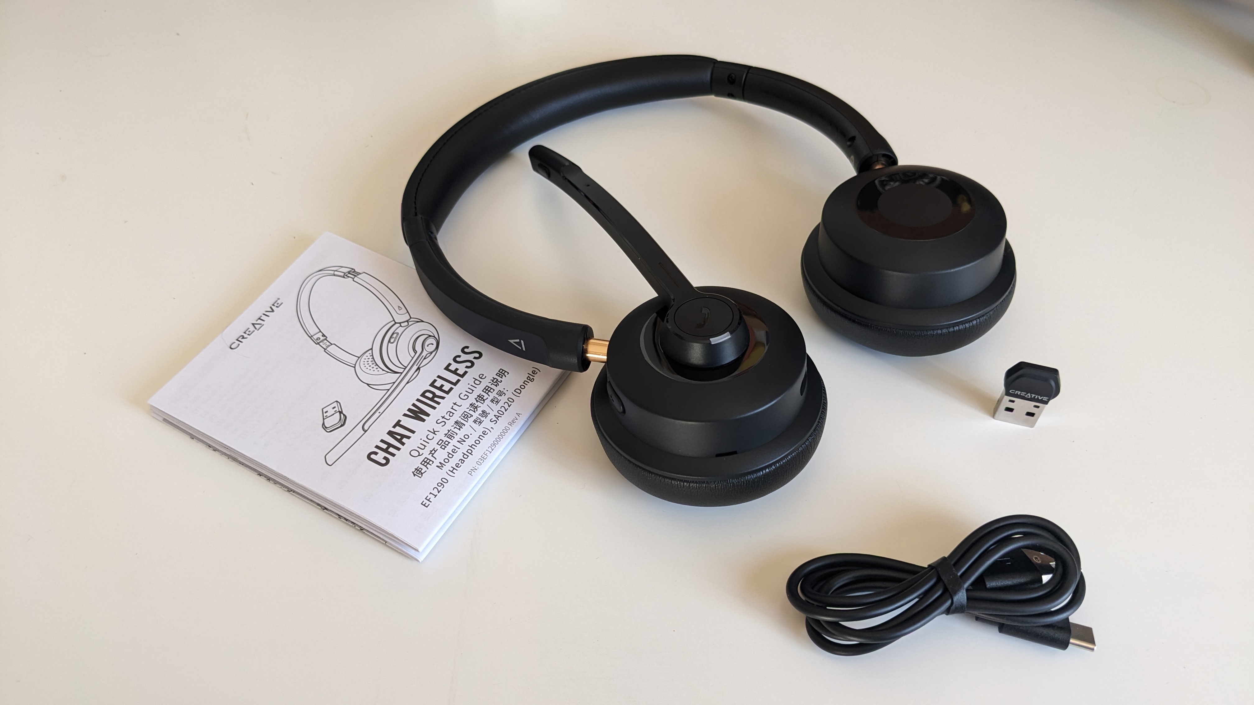 The Creative Chat Wireless headset during our review