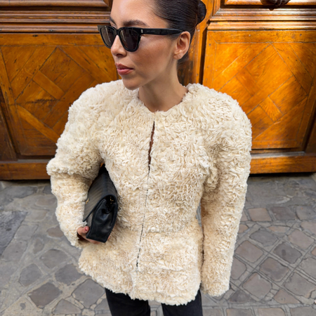 An image of @noellecrooks wearing one of the key winter trends that are making a comeback.