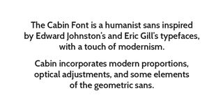 Free font: Cabin