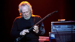 Canned Heat guitarist Harvey "The Snake" Mandel performs with The Heroes of Woodstock at Route 66 Casino's Legends Theater on December 31, 2009 in Albuquerque, New Mexico. Harvey joined Canned Heat in 1969 and remained with the group for over a year in their heyday.