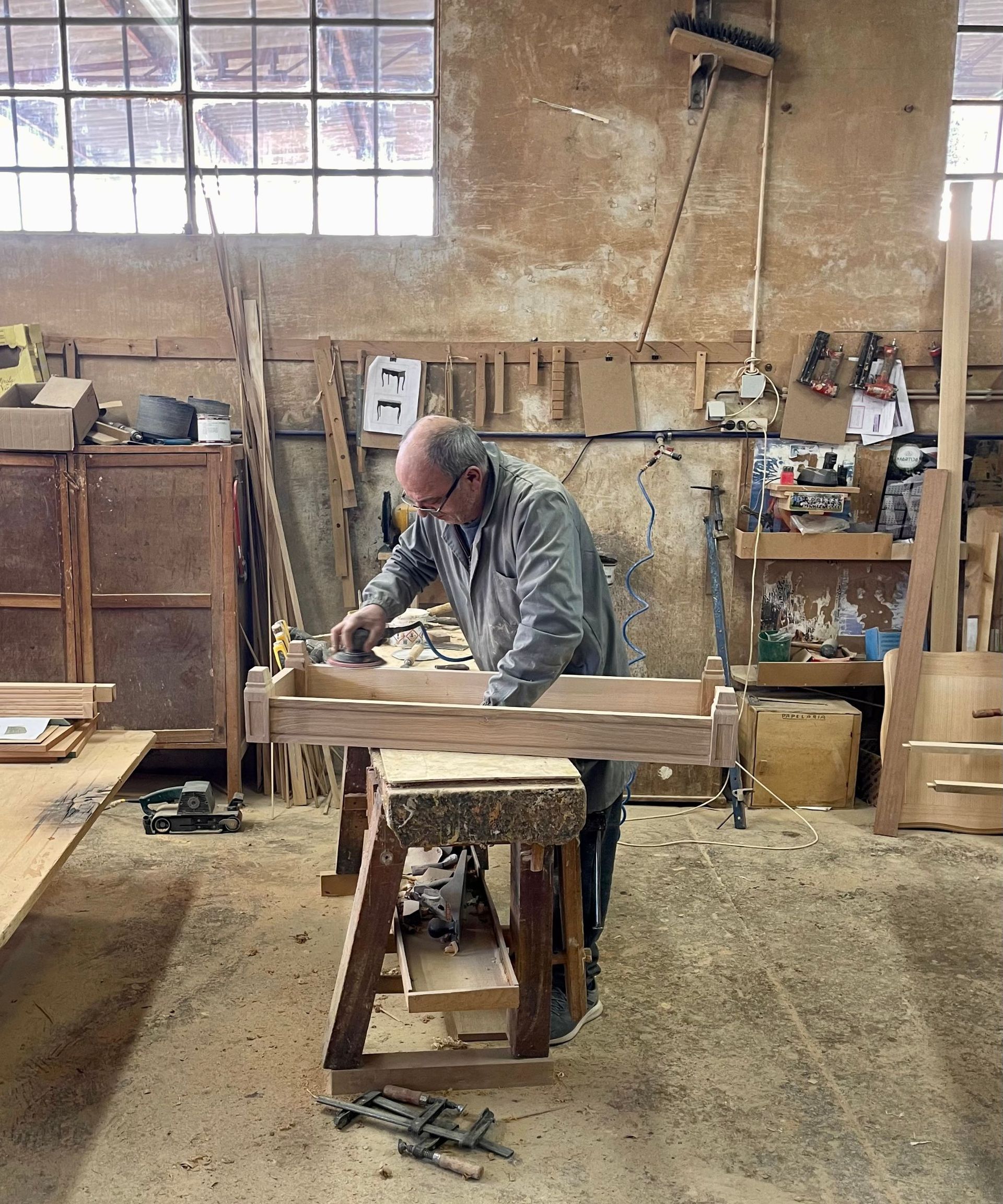 Wooden construction, workshop