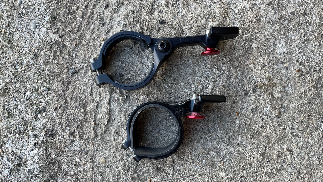 The new Exposure lights bar mount alongside the older one