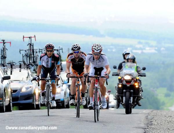 The break: David Williams ( Competitive Cyclist Racing Team), Flavio De Luna (Spidertech powered by C10) and Ken Hanson (Optum p/b Kelly Benefit Strategies)