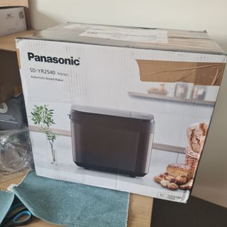 Unboxed Panasonic Bread Maker on table