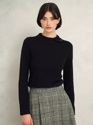 Hobbs Talia Wool Cashmere Blend Jumper