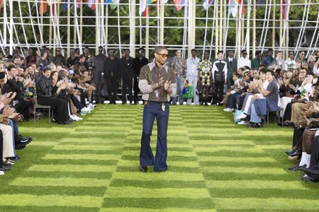 Pharrell Williams takes bow at Louis Vuitton at Paris Fashion Week Men’s S/S 2025