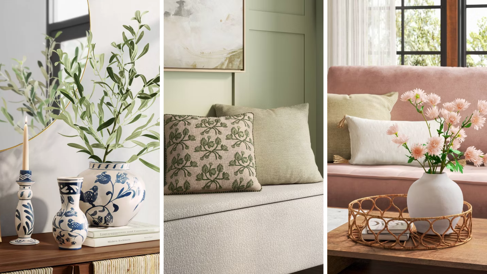 an assortment of spring decorfrom Target