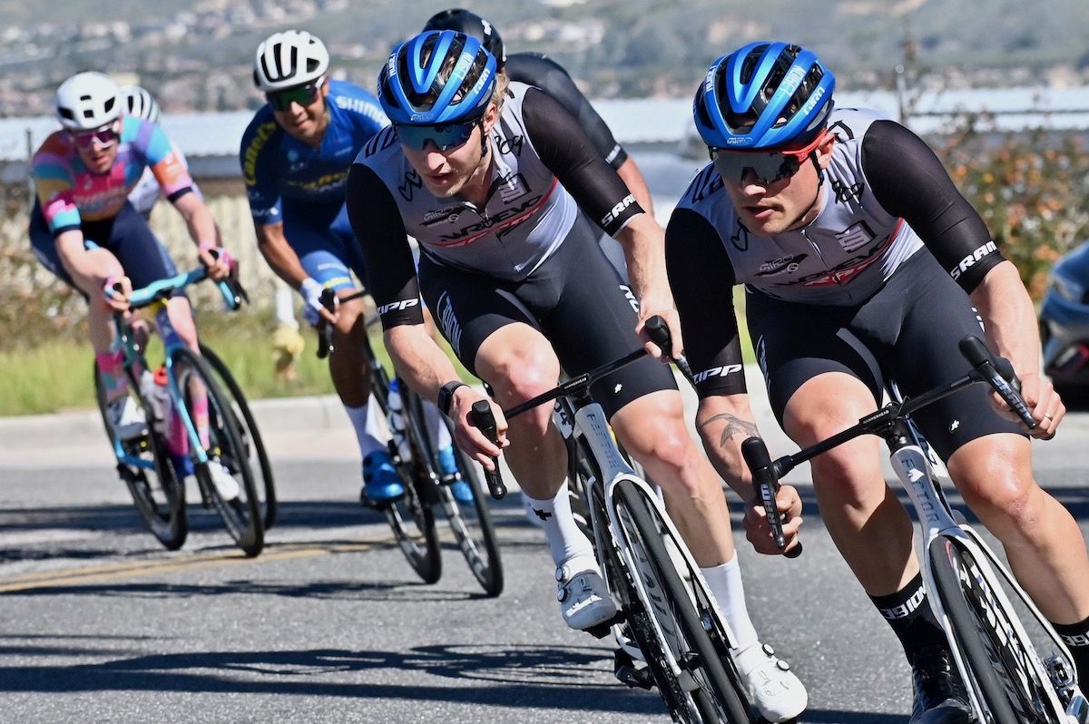 Riders were challenged by a new stage