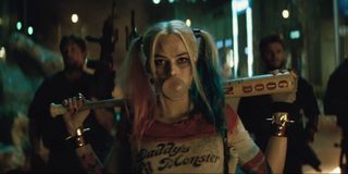 Harley Quinn and her Good Night baseball bat from Suicide Squad