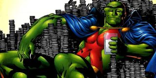 Martian Manhunter Sits On A Mountain Of Oreos