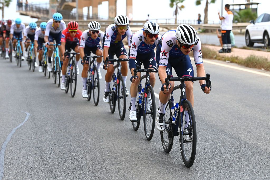 QuickStep lead the chase with four riders