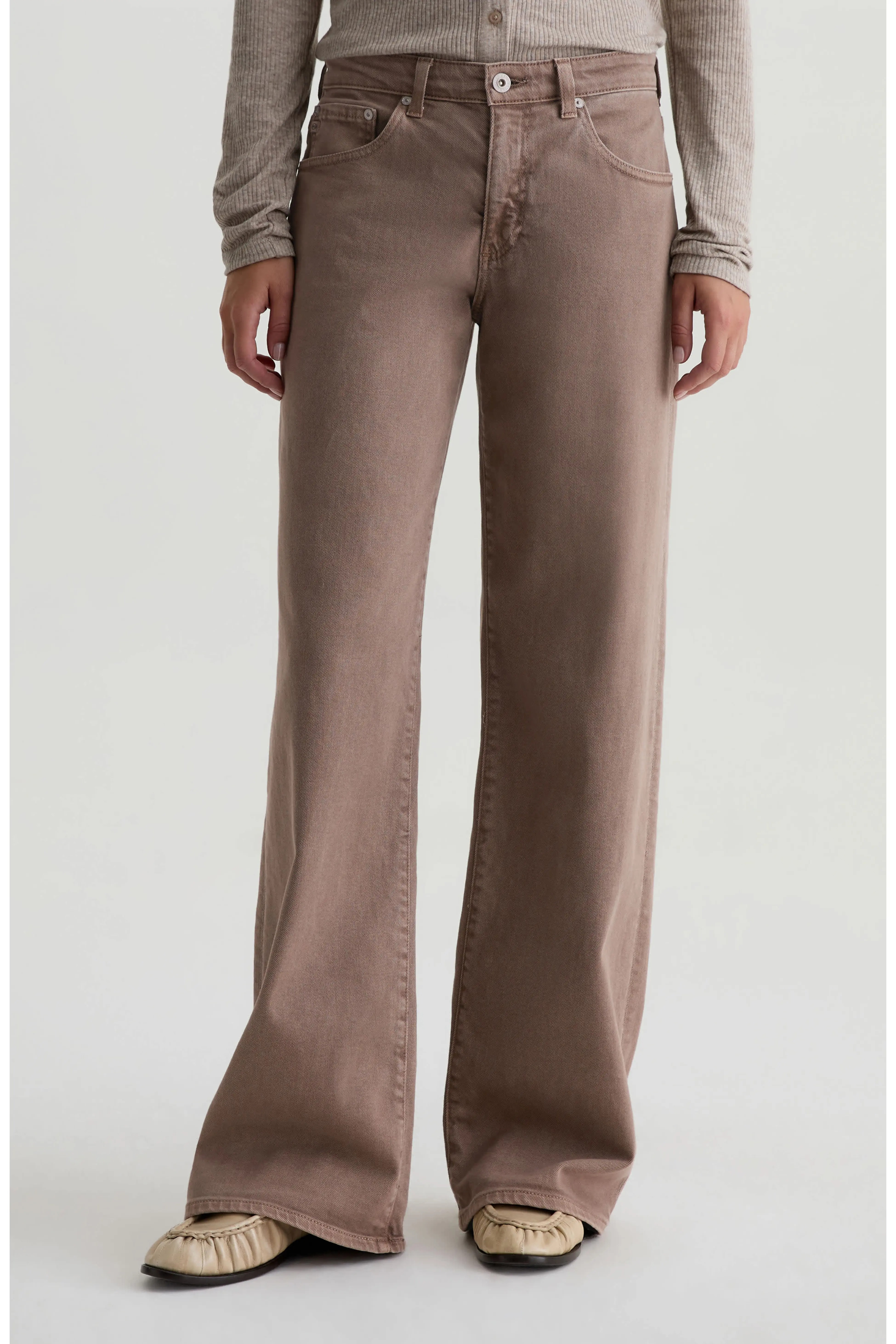 AG, Adria Low Rise Relaxed Wide Leg Jeans
