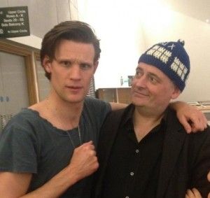 Matt Smith Steven Moffat TARDIS hat