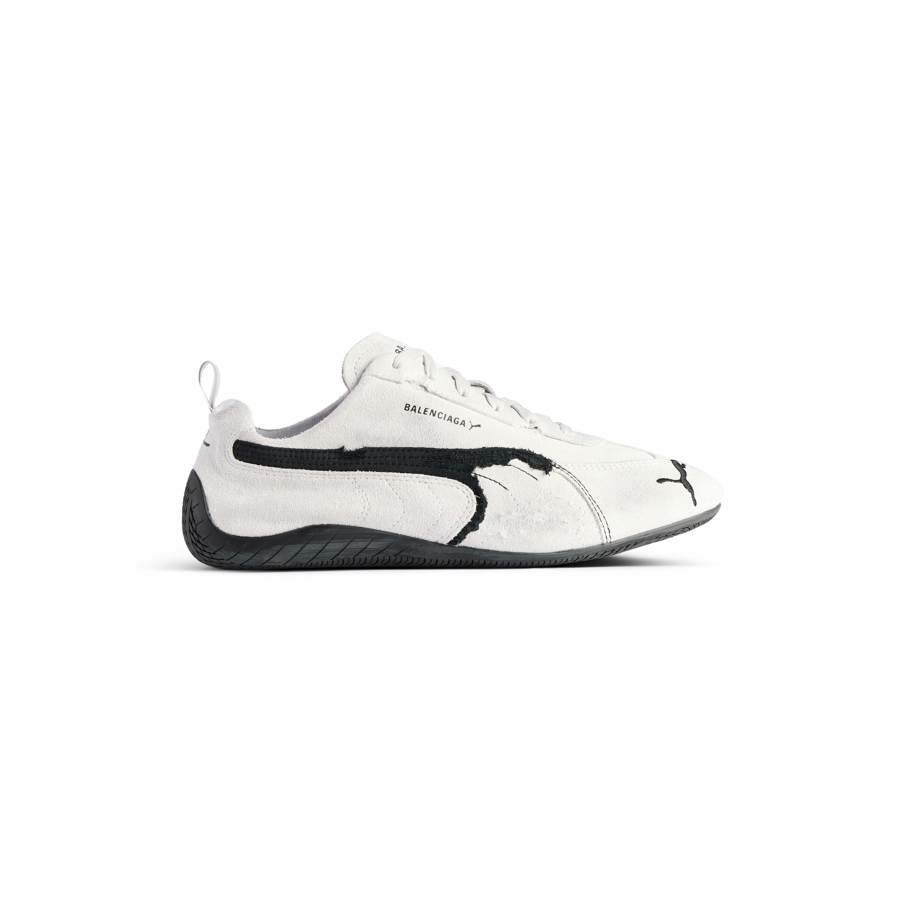 Speedcat Suede Balenciaga in White/black
