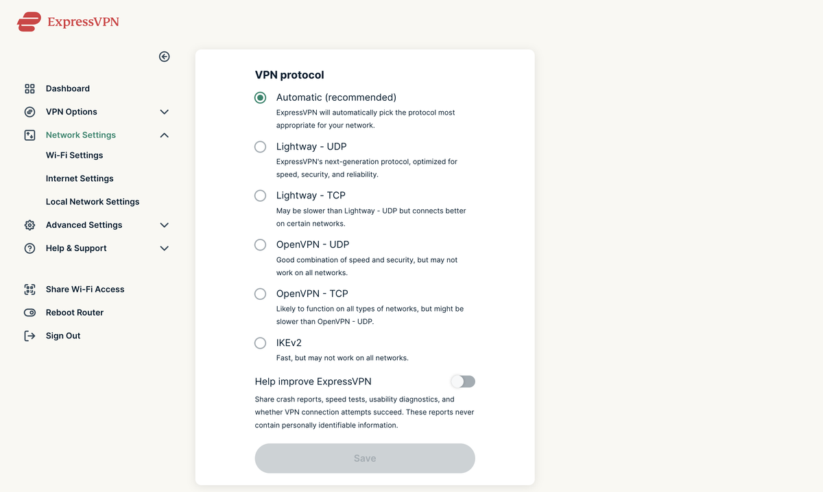 ExpressVPN Aircove web browser software