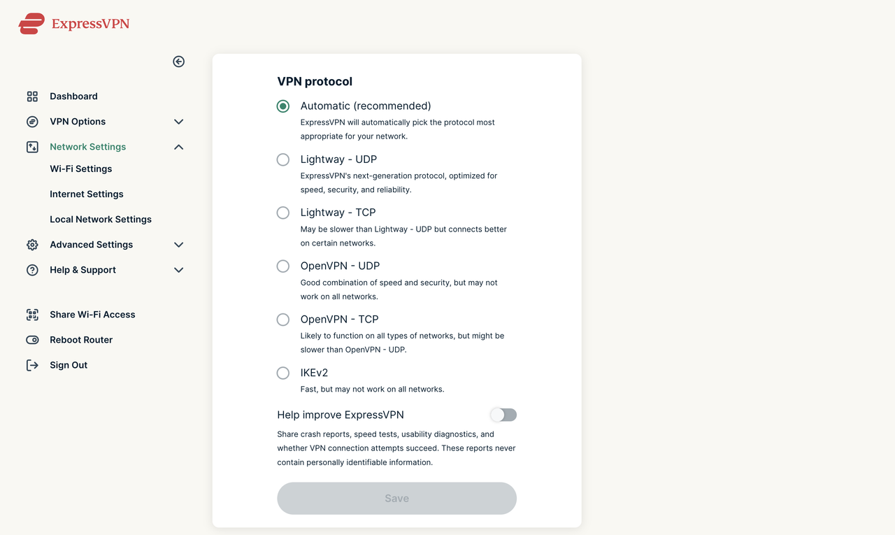 ExpressVPN Aircove web browser software