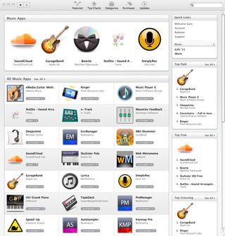 Mac app store browsing