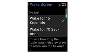 Apple Watch display settings