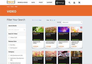 A major print publishing house, Packt Publishing are now regularly releasing new video courses
