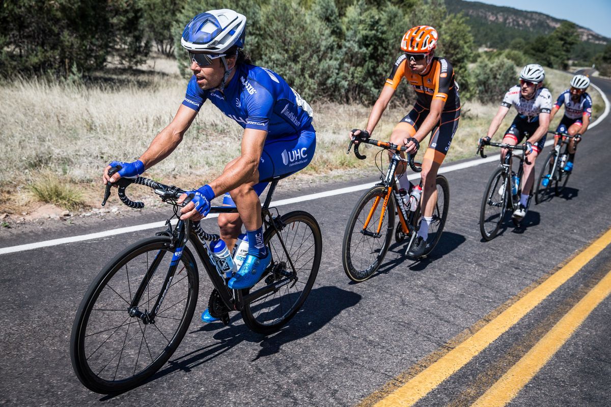 Lachlan Norris (UnitedHealthcare) powers the break.