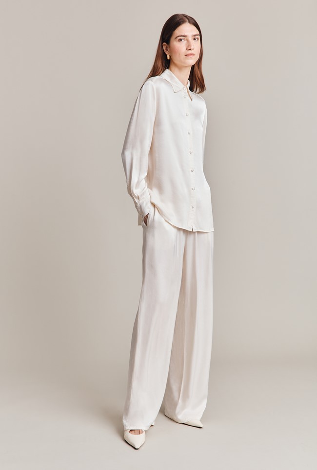 Imogen Satin Wide Leg Trousers