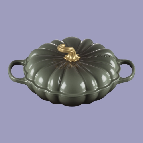 Cast Iron Pumpkin Shallow Casserole