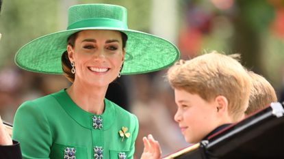 Kate Middleton looks lovingly at Prince George