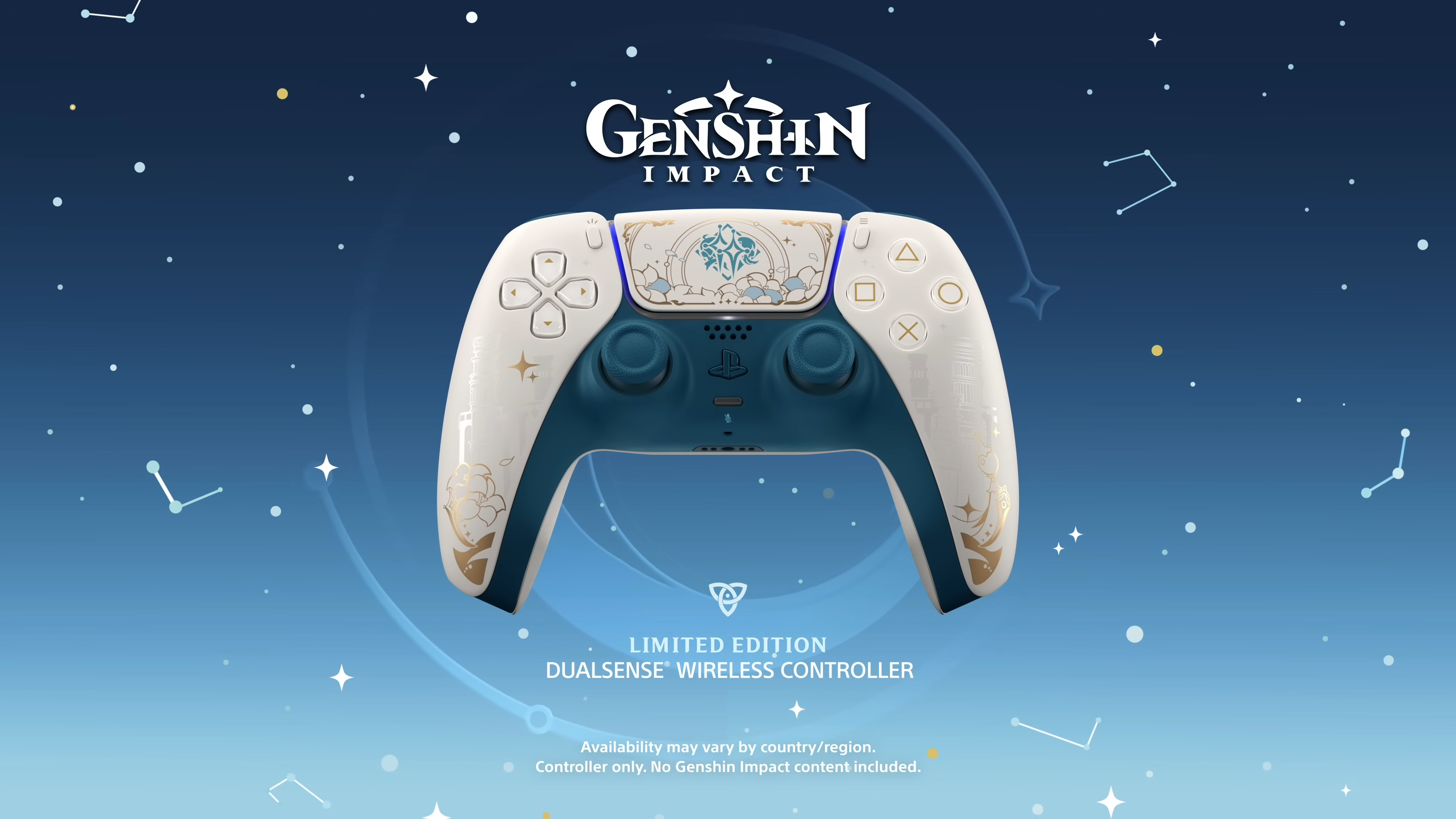 Artwork for the Genshin Impact Dualsense PS5 controller