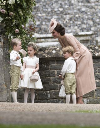 Kate Middleton with Prince George at Pippa Middleton's wedding