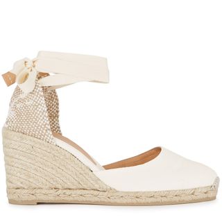 Castañer Carina 80 White Wedges