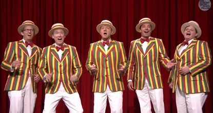 Kevin Spacey and Jimmy Fallon nail a Barbershop rendition of 'Talk Dirty'