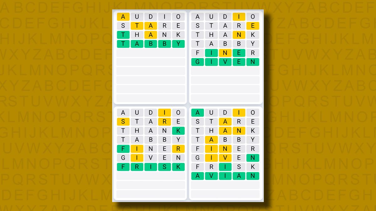 Quordle hints and answers for Tuesday, April 22 (game #1184) | TechRadar