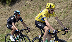 Chris Froome on stage four of the 2014 Criterium du Dauphine