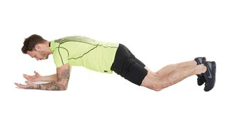 Chris Richardson from Zero Gravity Pilates demonstrates how to do a kneeling plank