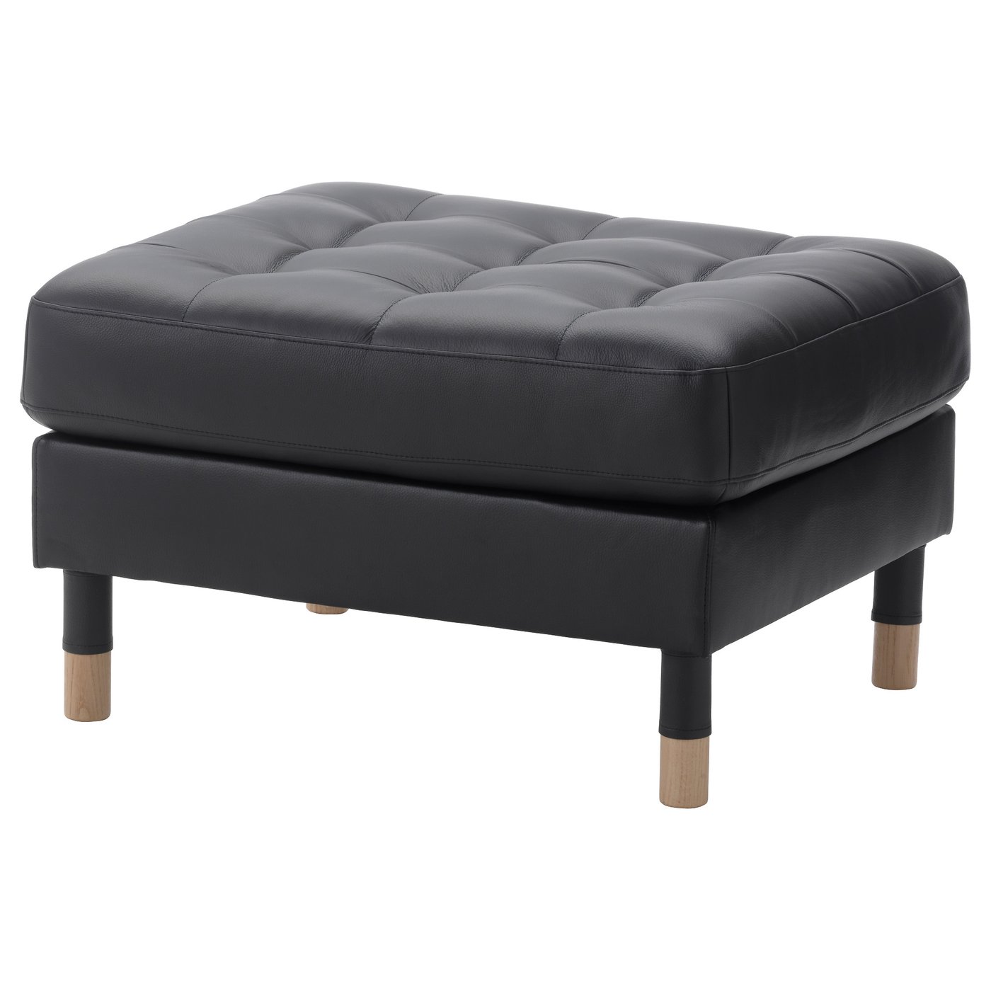 Morabo Ottoman - Grann/bomstad Black/wood