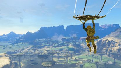 The Legend of Zelda: Tears of the Kingdom gameplay running with the Switch 2 upgrade