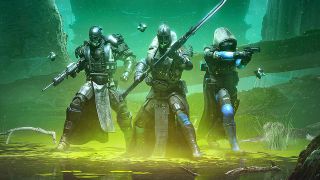 Players in a line-up in Destiny 2: Witch Queen