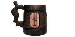 Tree Of Gondor Wooden Mug