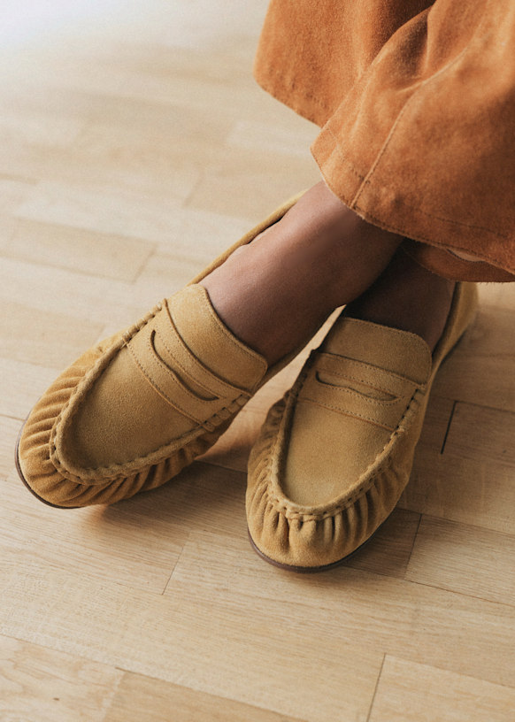 Marceau Loafers - Light Taupe - Split Cowhide Leather - S&amp;eacute;zane