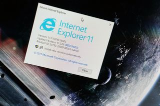 Internet Explorer 11 about page